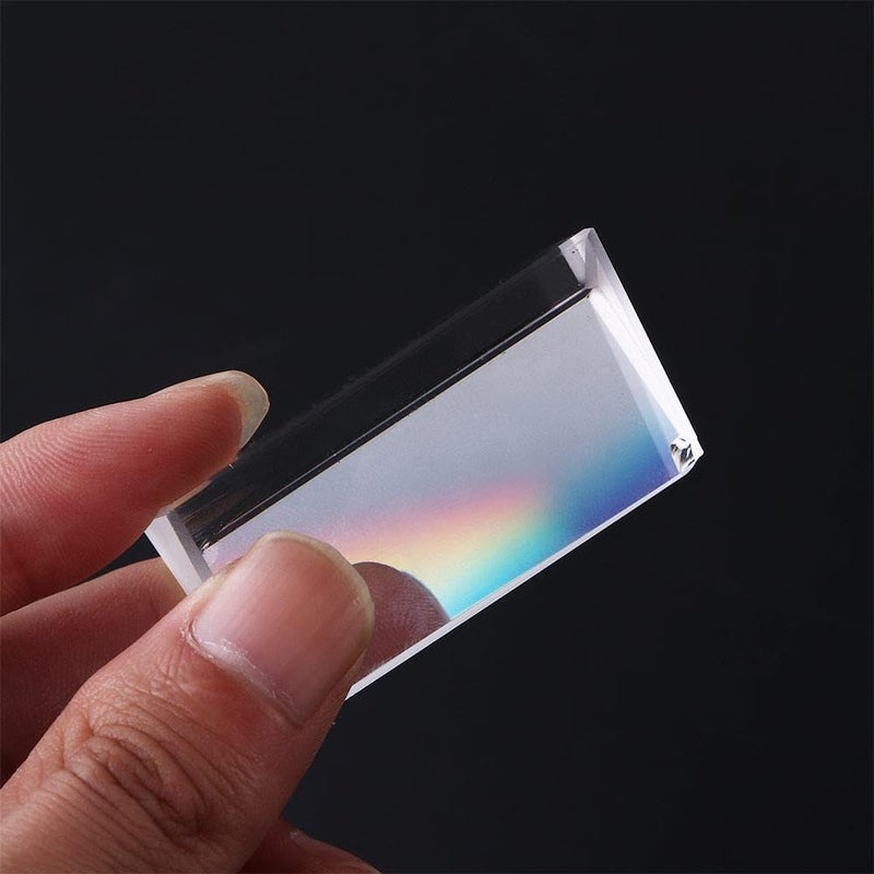 Kopida Glass Crystal Triangular Prism, Rainbow Maker for Light Refraction Spectrum Learning, Photography Science Physics Teaching Prop - Image 3